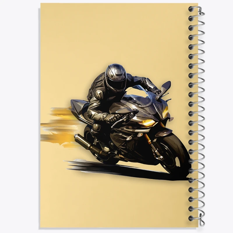 دفتر شطرنجی 50 برگ خندالو مدل موتور سیکلت کد F2577