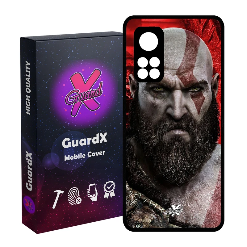 کاور گارد ایکس طرح God of War مدل Glass10035 مناسب برای گوشی موبایل شیائومی Mi 10T / Mi 10T Pro