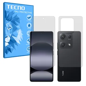 Tecno Resistant model Matte screen protector suitable for Xiaomi Redmi Note 14S mobile phone along with the back of the phone