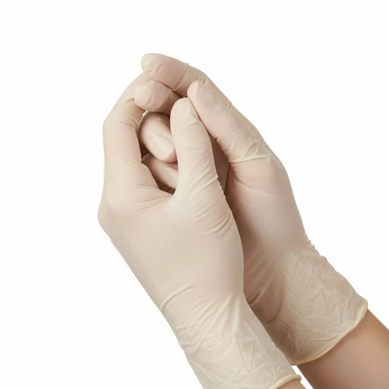 عکس شماره 2 : دستکش لاتکس غیر پودری حریر مدل اوپی پرفکت سایز متوسط (m) بسته ۱۰۰ عددی