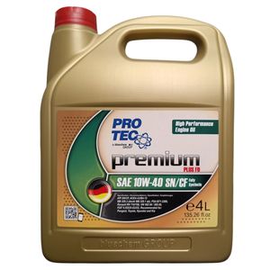 روغن موتور خودرو بنزینی، دیزلی، توربوشارژ، تنفس طبیعی پروتک مدل 10W40 SN/CF حجم چهار لیتر