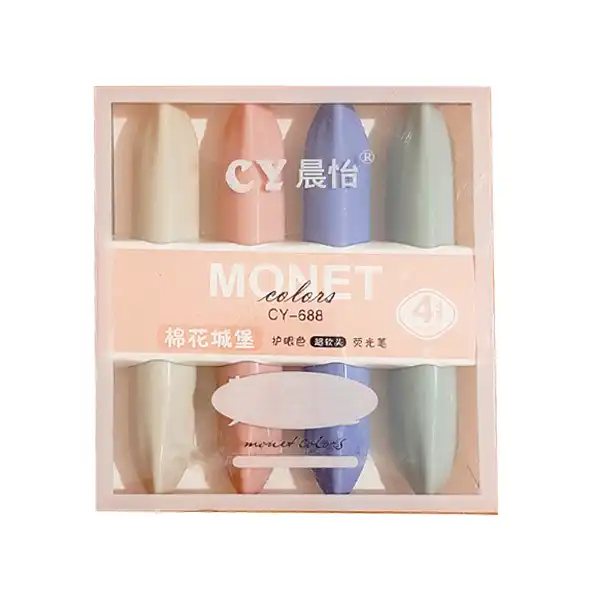 ماژیک علامت گذار مدل پاستلی کد p11 بسته 4 عددی