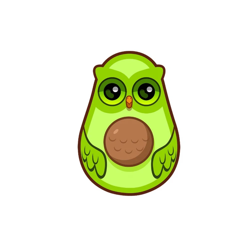 استیکر لپ تاپ طرح Avocad-OWL کد ST-297
