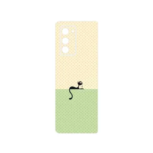 MAHOOT Minimal Internet Cat Icon Cover Sticker for Samsung Galaxy Z FOLD 2