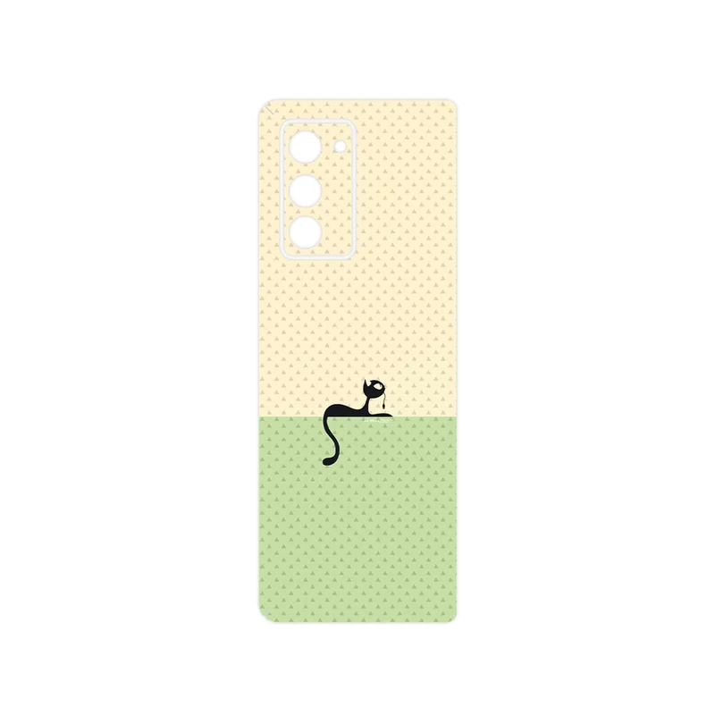 برچسب پوششی ماهوت مدل Minimal Internet Cat Icon مناسب برای گوشی موبایل سامسونگ Galaxy Z FOLD 2
