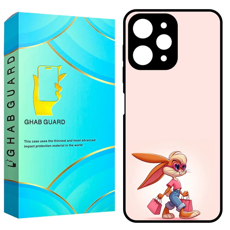 کاور قاب گارد طرح خرگوش مدل GCHPN12 مناسب برای گوشی موبایل شیائومی Redmi Note 12 4G