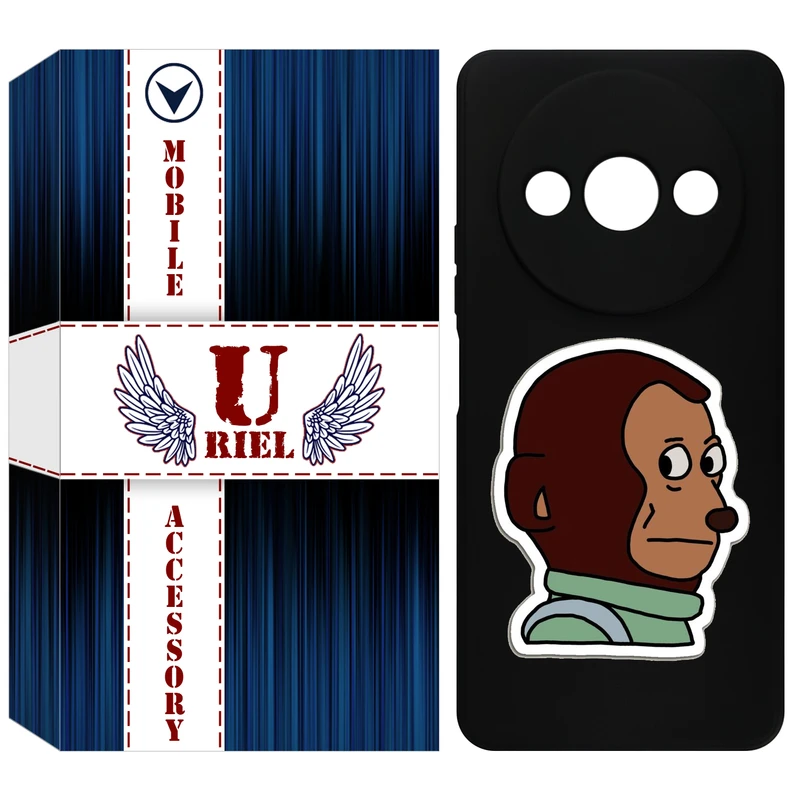 کاور یوریل مدل KSH کد 88 طرح میمون مناسب برای گوشی موبایل شیائومی Redmi A3 / A3x