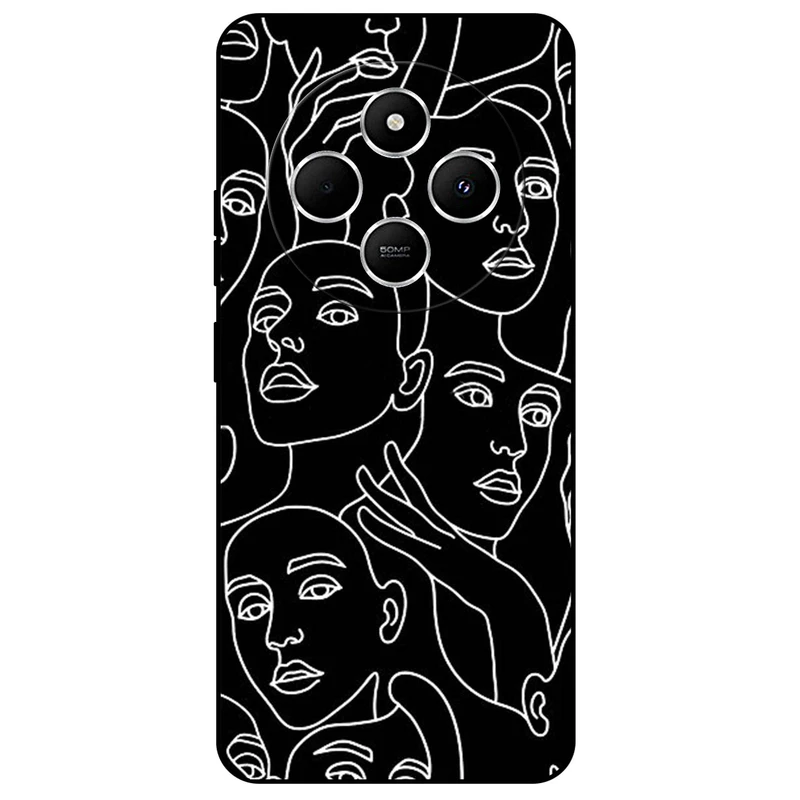 کاور مگافون طرح دخترانه مدل 7762 مناسب برای گوشی موبایل شیائومی Poco C75 / Redmi 14C 
