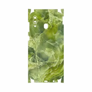 MAHOOT Green Crystal Marble-FullSkin Cover Sticker for Samsung Galaxy M10s