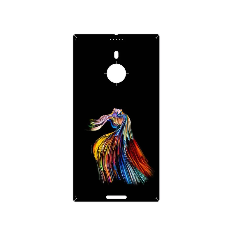 برچسب پوششی ماهوت مدل Rainbow Hair Digital Art مناسب برای گوشی موبایل نوکیا Lumia 1520