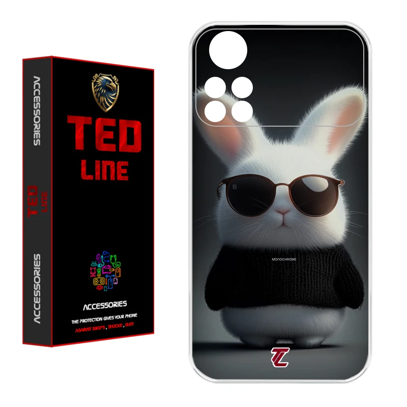 کاور تد لاین طرح خرگوش کد 1106 مناسب برای گوشی موبایل شیائومی Poco X4 Pro