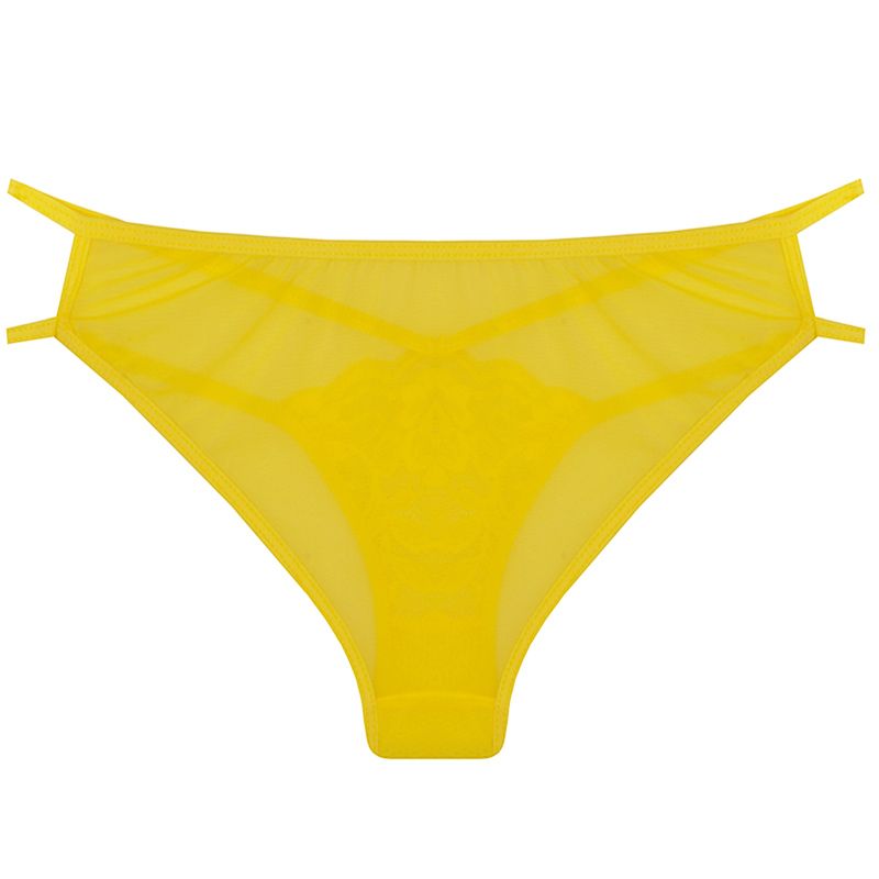 ست شورت و سوتین زنانه دکسونری مدل 125000610 گیپور رنگ زرد -  - 5