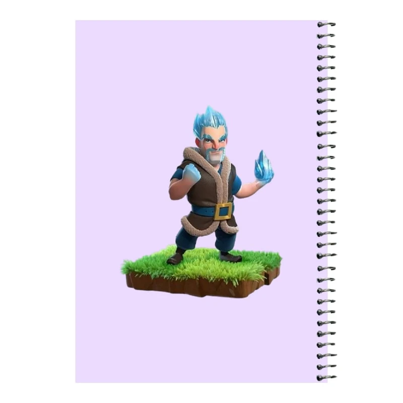 دفتر مشق 80 برگ اس جی مدل کلش رویال کد 18