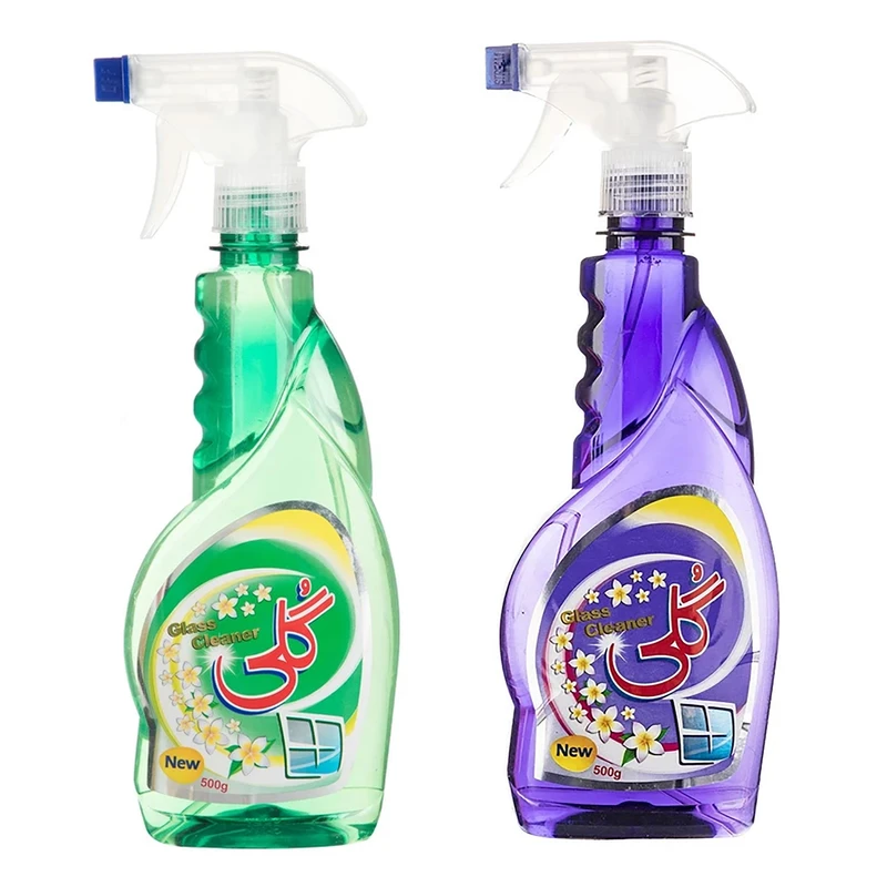 شیشه پاک کن گلی مدل 66 حجم 500 میلی لیتر مجموعه 2 عددی