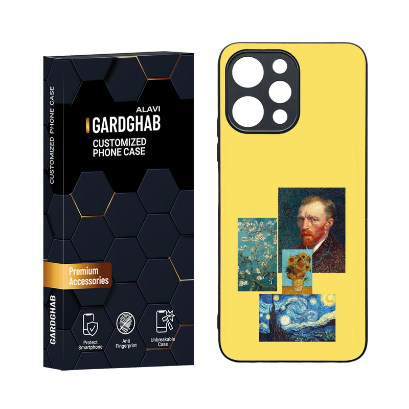 کاور گارد قاب مدل دورژله ای هنری مناسب برای گوشی موبایل شیائومی Redmi 12 4G / 5G