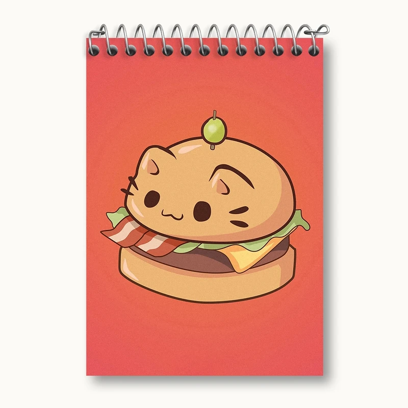 دفتر یادداشت 50 برگ خندالو مدل همبرگر کد N26