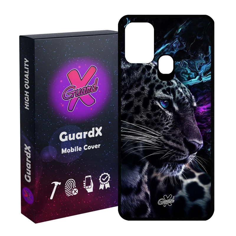 کاور گارد ایکس طرح پلنگ مدل Glass10250 مناسب برای گوشی موبایل سامسونگ Galaxy M31 / M31 Prime / F41