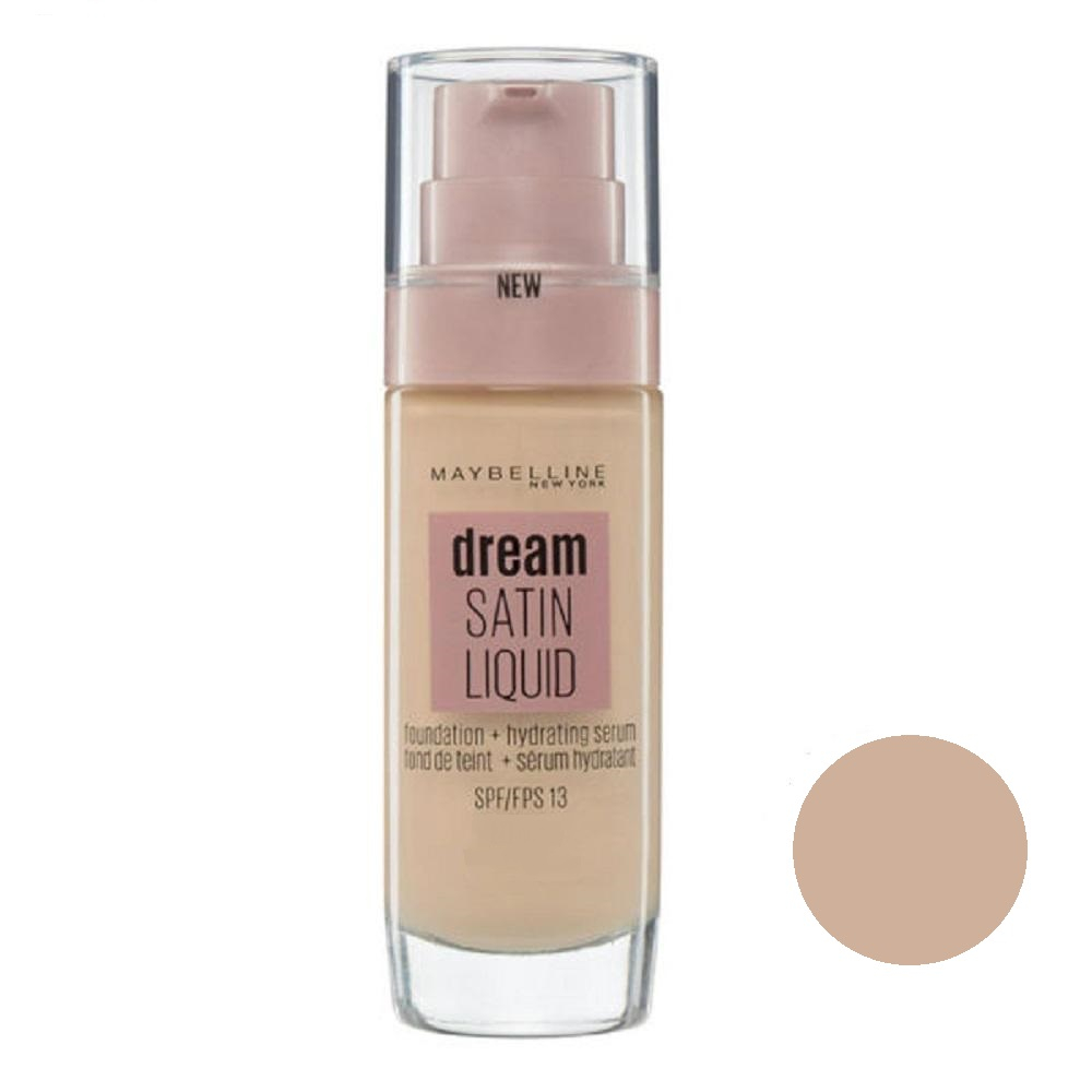 کرم پودر میبلین مدل SATIN LIQUID شماره 5 حجم 30 میلی لیتر