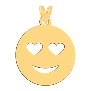 آویز گردنبند طلا 18 عیار زنانه فرشته مدل صورتک WNL-000621