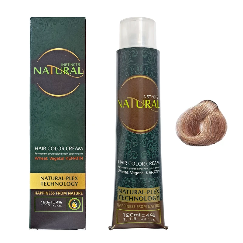 رنگ مو نچرال اینیستینکس شماره 9.1 حجم 120 میلی لیتر رنگ بلوند خاکستری روشن