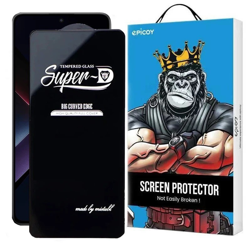 محافظ صفحه نمایش اپیکوی مدل Super 5D مناسب برای گوشی موبایل شیائومی Poco X7 Pro / X6 Pro / Redmi Note 14 / Turbo 4