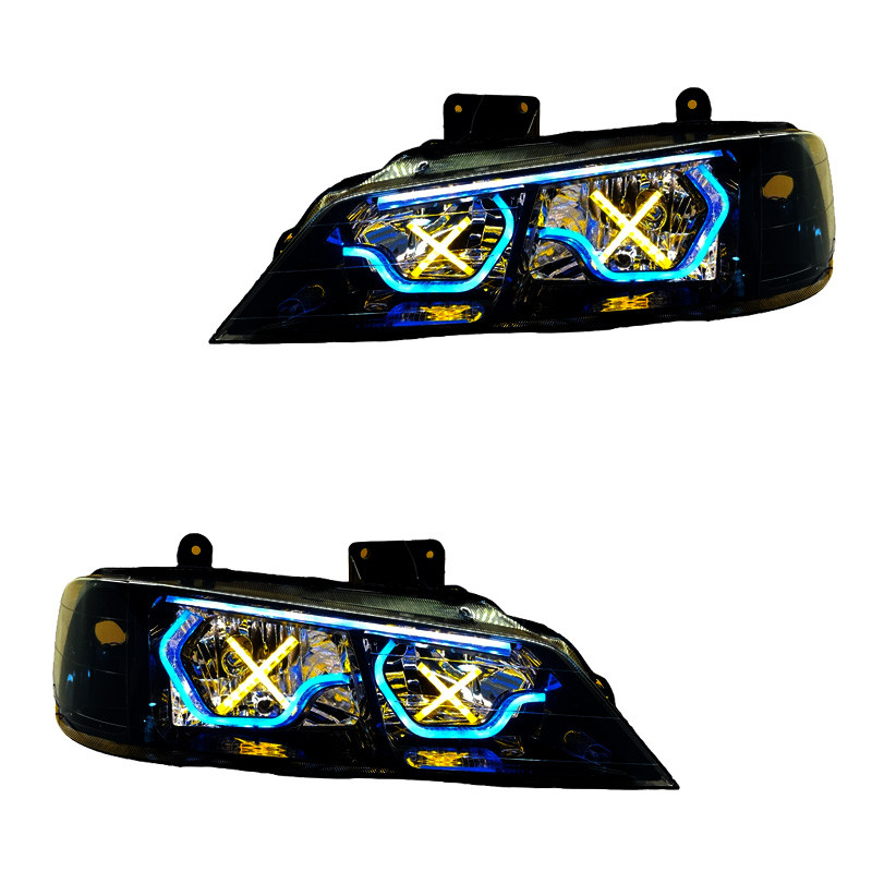 چراغ جلو خودرو گروه پژوهش صنعت مدرن مدل 3D-Hexa-X فولکالر دو حالته مناسب برای پژو پارس بسته دو عددی