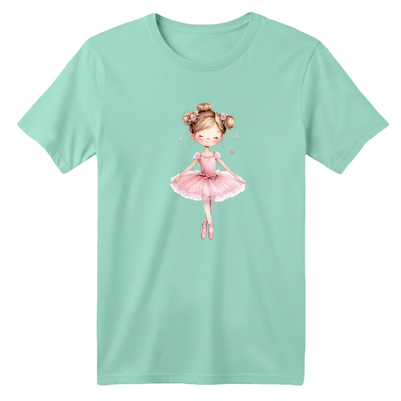 تی شرت آستین کوتاه بچگانه مدل دخترک کد 22