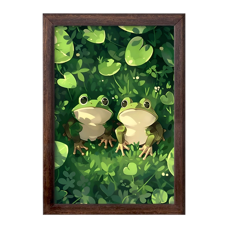 تابلو خندالو طرح قورباغه های بامزه کد F7846