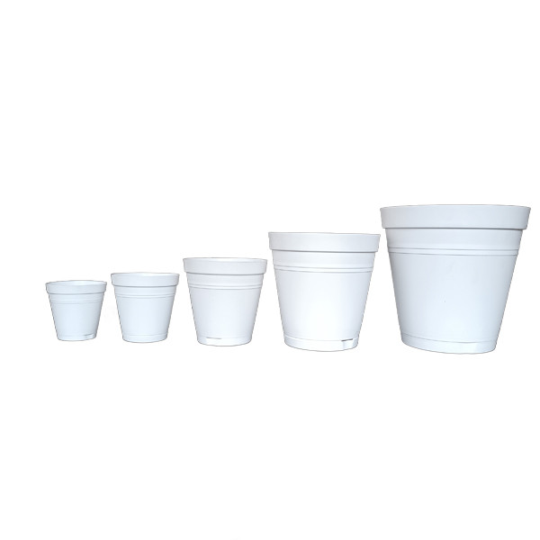 گلدان مدل پلاستیکی کد 44 مجموعه 5 عددی