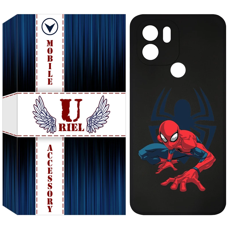 کاور یوریل مدل KSH کد 75 طرح اسپایدرمن مناسب برای گوشی موبایل شیائومی Redmi A1 Plus / A2 Plus / Poco C50