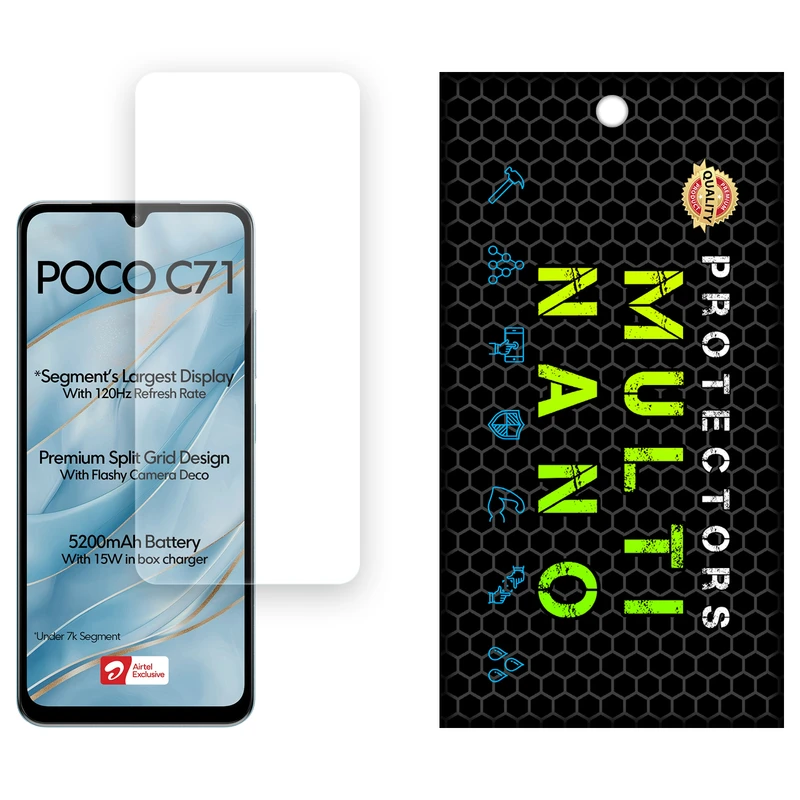 محافظ صفحه نمایش شفاف مولتی نانو مدل X-S1N مناسب برای گوشی موبایل شیائومی Poco C71