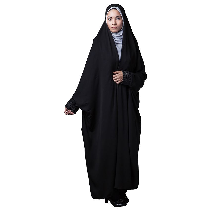 چادر دانشجویی حجاب فاطمی مدل جلوه کریستال کره کد Kri 0405 -  - 1