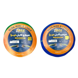 سیم برق افشان 1 در 1.5 و 1 در 2.5 میرا کد 2.5B - 1.5G بسته دو عددی