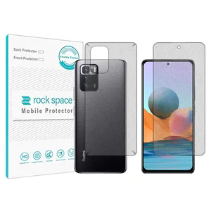 Matte Rockspace HyMTT screen protector suitable for the Xiaomi Redmi Note 10 Pro China mobile phone along with the back of the phone