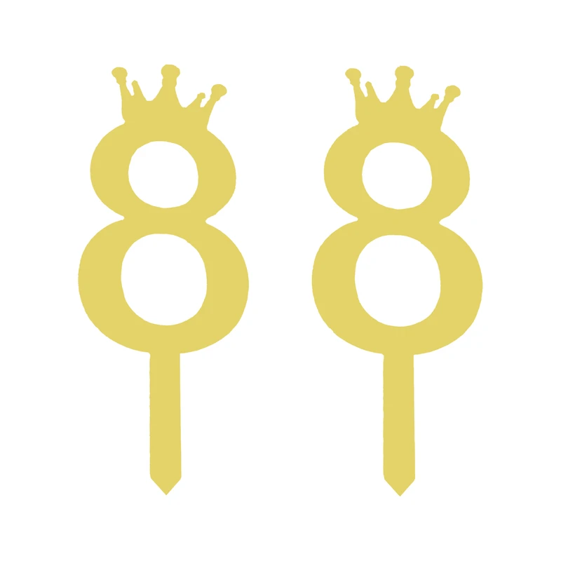 تاپر کیک هانستو مدل عدد 88 کد TPN88 مجموعه 2 عددی