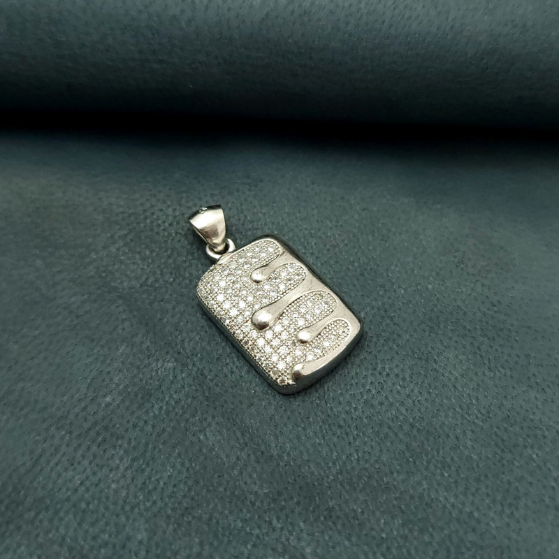 آویز گردنبند نقره زنانه مدل VM9635