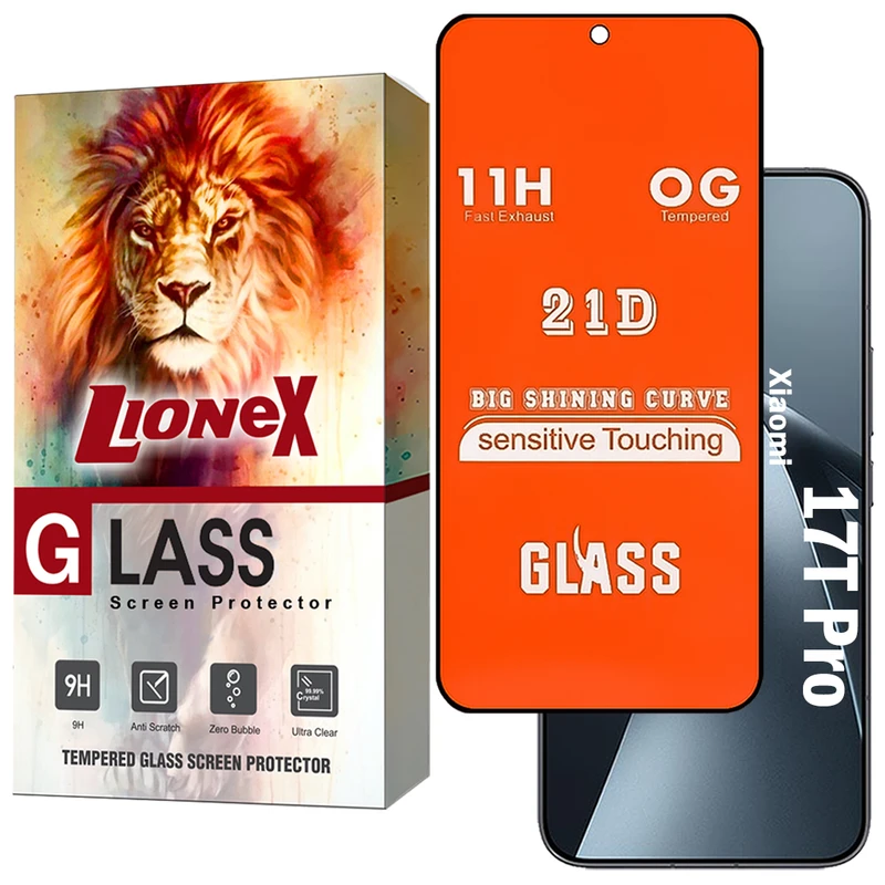 محافظ صفحه نمایش لایونکس مدل FULL20 مناسب برای گوشی موبایل شیائومی 17T Pro