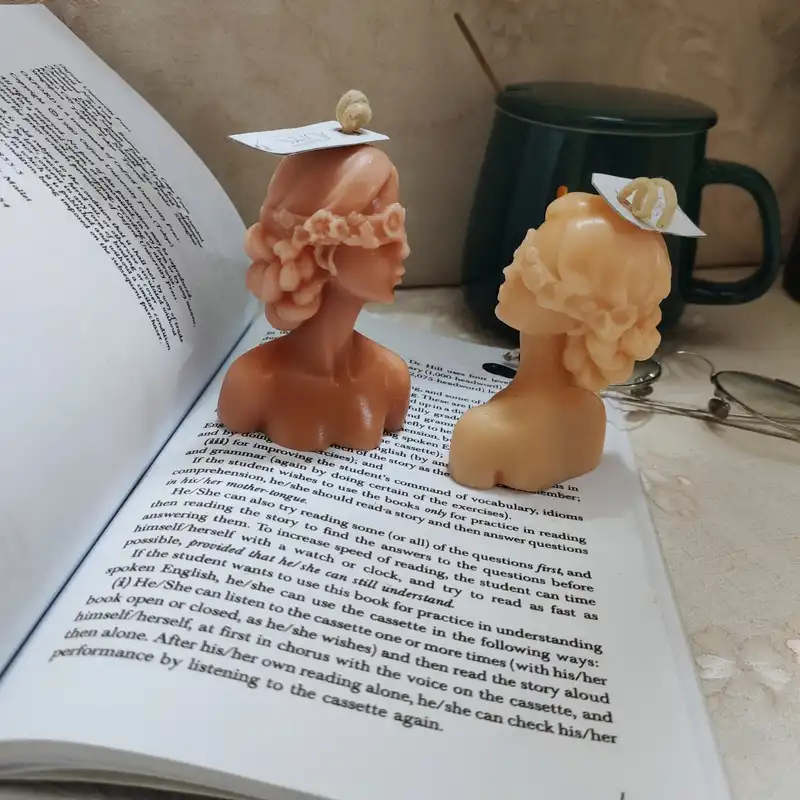 شمع دست ساز مدل ناتالی