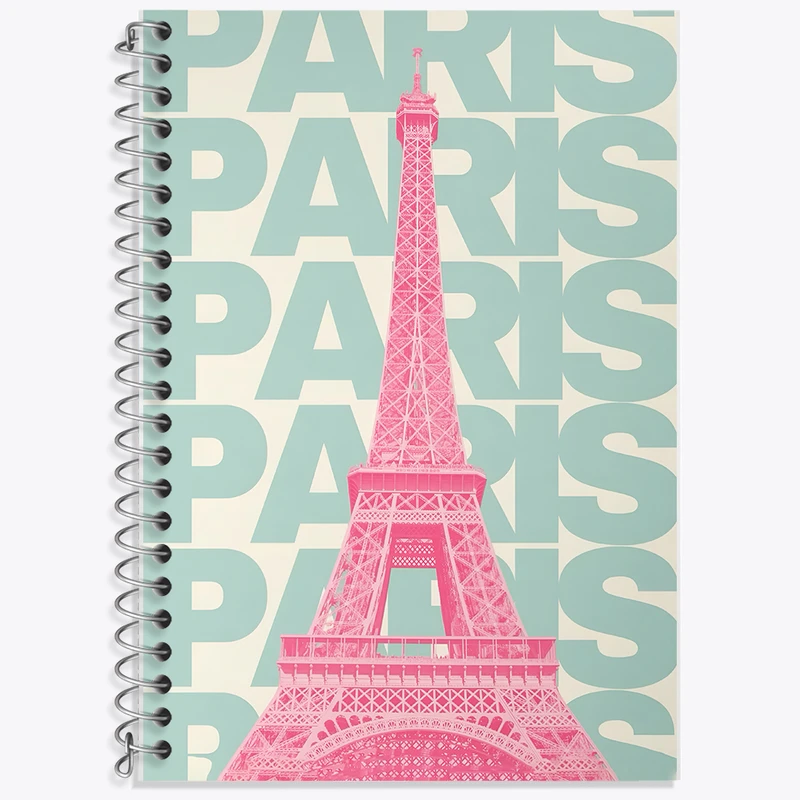 دفتر لغت 50 برگ خندالو طرح برج ایفل کد F5953