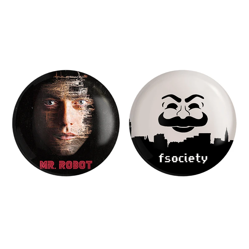مگنت خندالو طرح الیوت الدرسون سریال آقای ربات Mr.Robot کد 1023410236 مجموعه 2 عددی