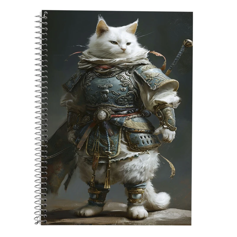 دفتر زبان 50 برگ مدوپد مدل سه خط طرح حیوانات جنگجو کد DF14799