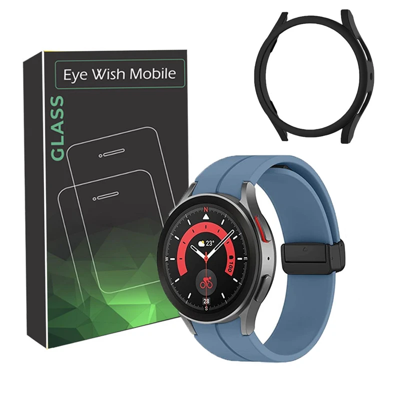 بند آی ویش مدل MAGNET-4 مناسب برای ساعت هوشمند سامسونگ GALAXY WATCH 4 40 MM / 5 40 MM به همراه کاور بامپر