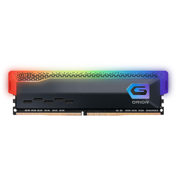 رم دسکتاپ DDR4 تک کاناله 3200 مگاهرتز CL16 گیل مدل Orion RGB ظرفیت 16 گیگابایت