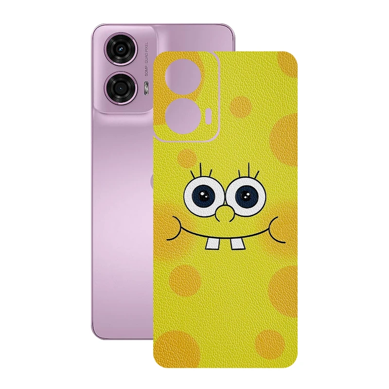 برچسب پوششی ریمکس مدل Leth طرح بچه باب اسفنجی مناسب برای گوشی موبایل موتورولا Moto G24