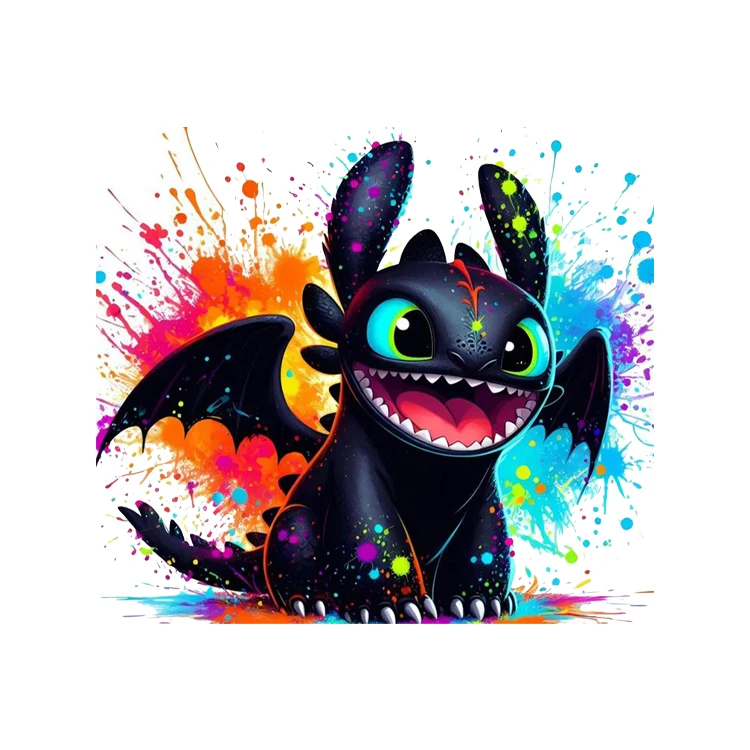 استیکر پارچه و لباس پاد آفرین مدل اژدها سوار کد 1003