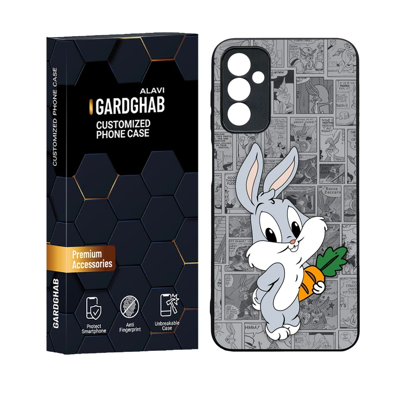 کاور گارد قاب علوی مدل دورژله ای پشت گلس کارتونی و انیمه مناسب برای گوشی موبایل سامسونگ Galaxy M13