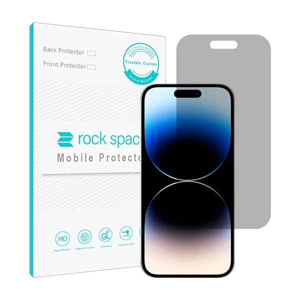 محافظ صفحه نمایش حریم شخصی راک اسپیس مدل HyPRV مناسب برای گوشی موبایل iPhone 14 Pro Max