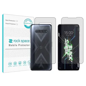 Rockspace transparent screen protector HyGEL model suitable for Xiaomi Black Shark 4S mobile phone with back protector