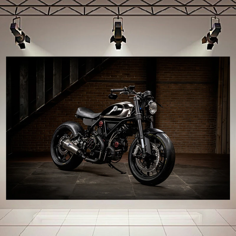 تابلو بوم طرح موتور مدل Ducati Scrambler کد AR2183