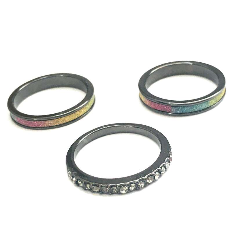 انگشتر زنانه اکسسورایز مدل 291 مجموعه 3 عددی